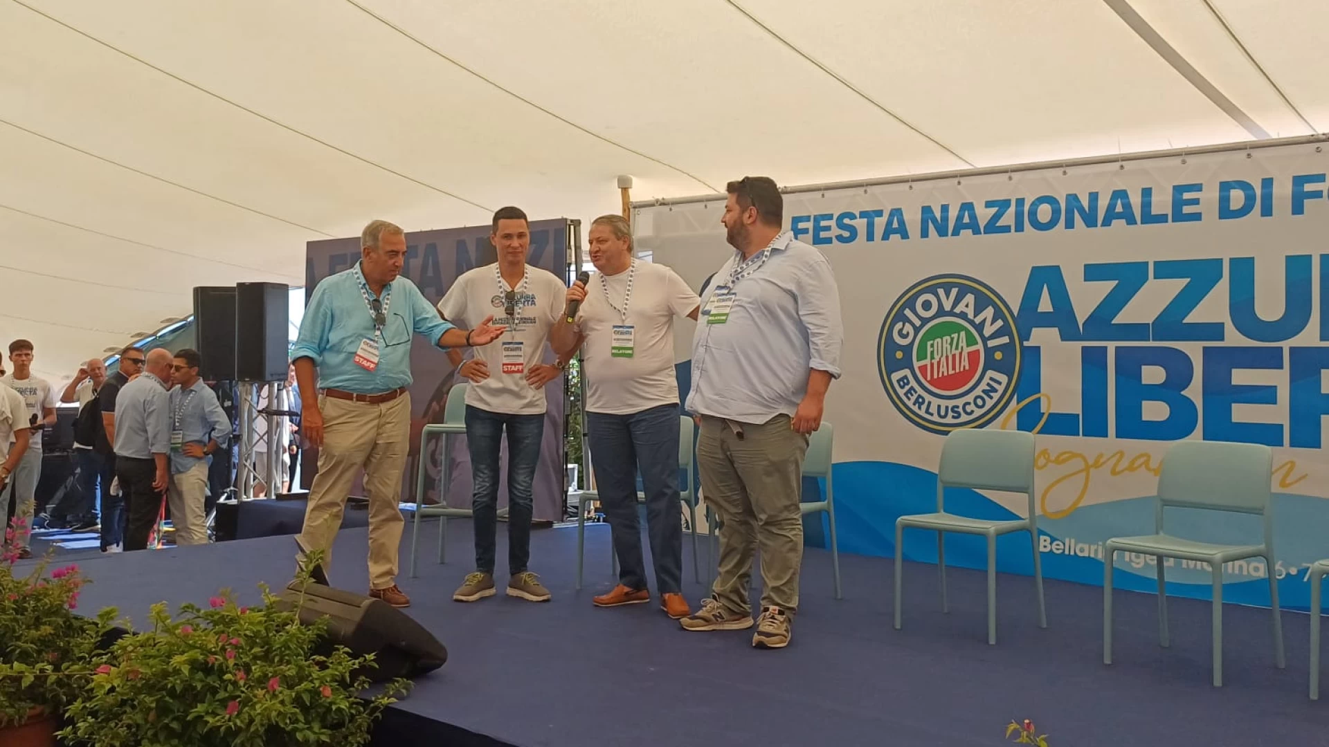 Festa Nazionale dei Giovani di Forza Italia, presente anche Francesco Roberti, governatore della Regione Molise.